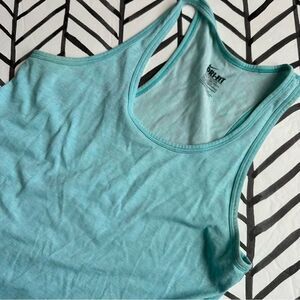 Nike Size S Dri Fit Light Blue Regular Fit Racerback Workout Tank
